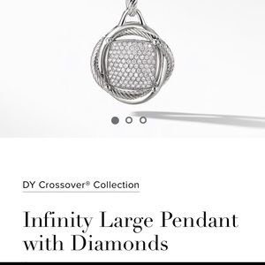 FLASH SALE!!!! Infinity LARGE Pendant w/Diamonds